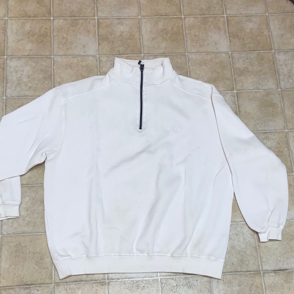 PRINCESS CRUISES Escape Completely Men's White Half-Zip Sweater Size XL
